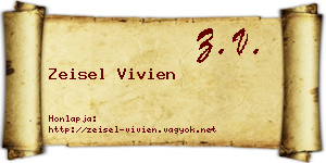 Zeisel Vivien névjegykártya